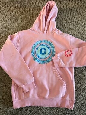 Overtime x SpongeBob SquarePants Pink Hoodie Undersea Champions Basketball YL